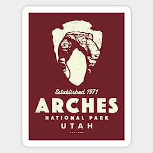 Arches National Park - Delicate Arch Arrowhead Magnet